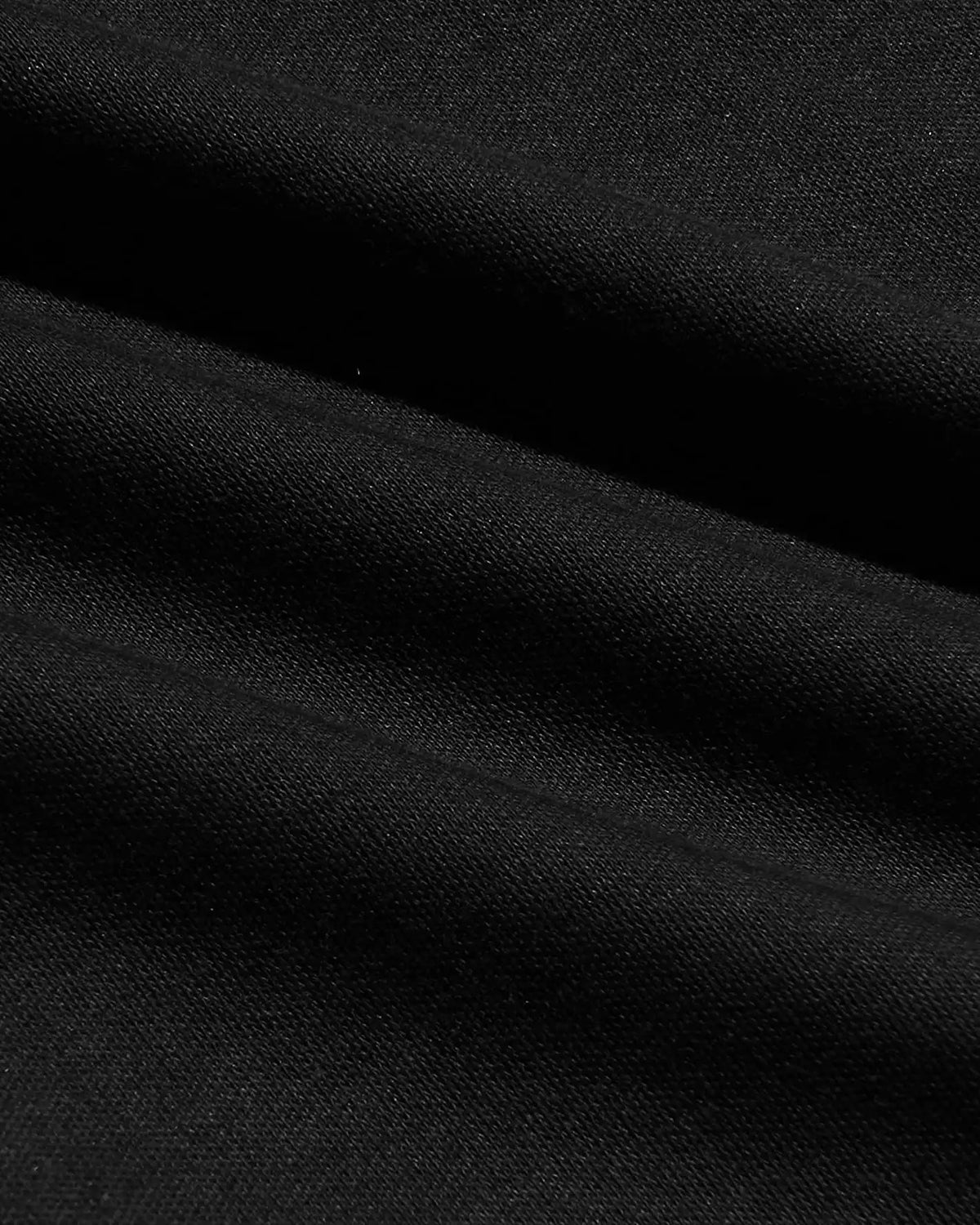 All Black Pima Cotton Blend Crew 4-Pack