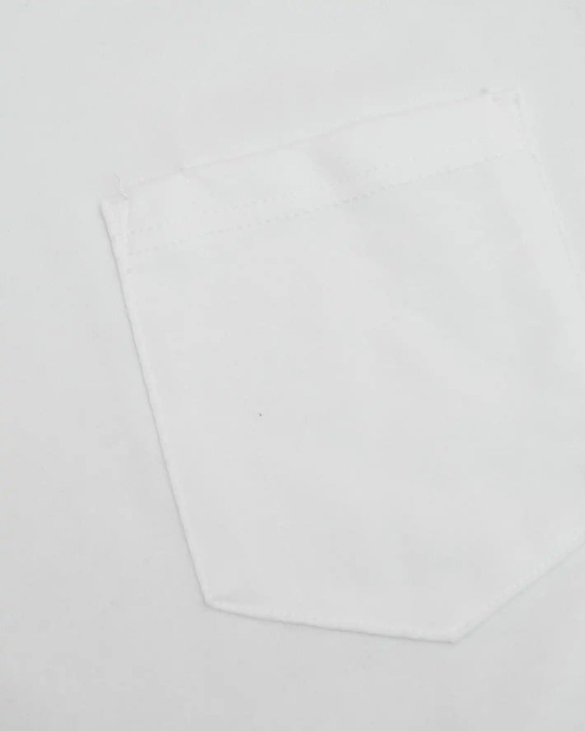 White Tall Heavyweight Long Sleeve Pocket Crew