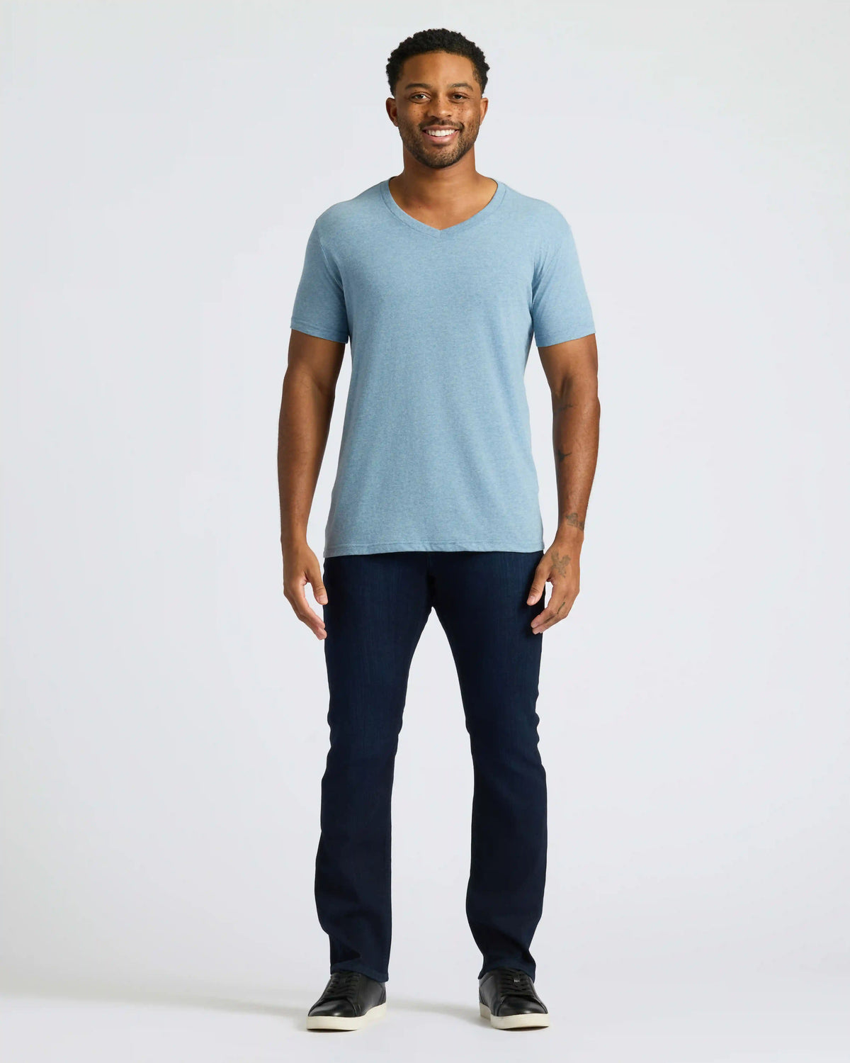 Heather Indigo Classic V-Neck