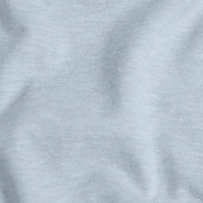 Heather Pale Blue Short Sleeve Crew Neck Tee