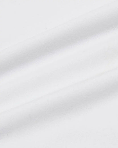 White Active Curved Hem Crew
