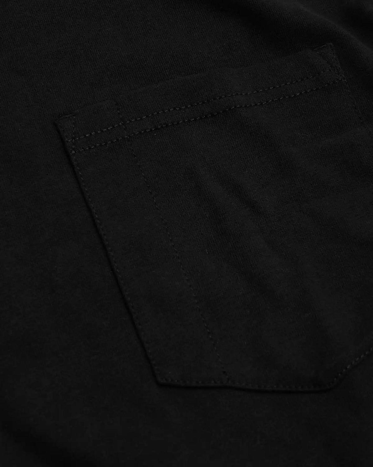 Black Heavyweight Long Sleeve Pocket Crew 4-Pack