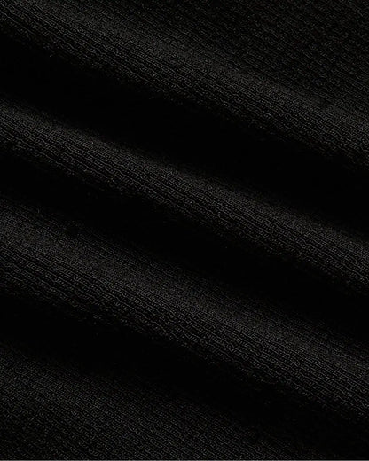 Womens Black Ribbed High Neck Tank