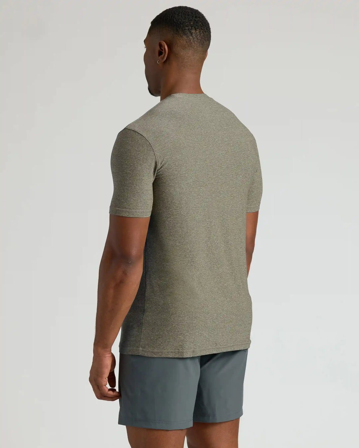 Heather Military Green Tall Active Crew Neck 2.0