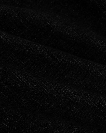 Black Wash Straight Authentic Denim Jeans