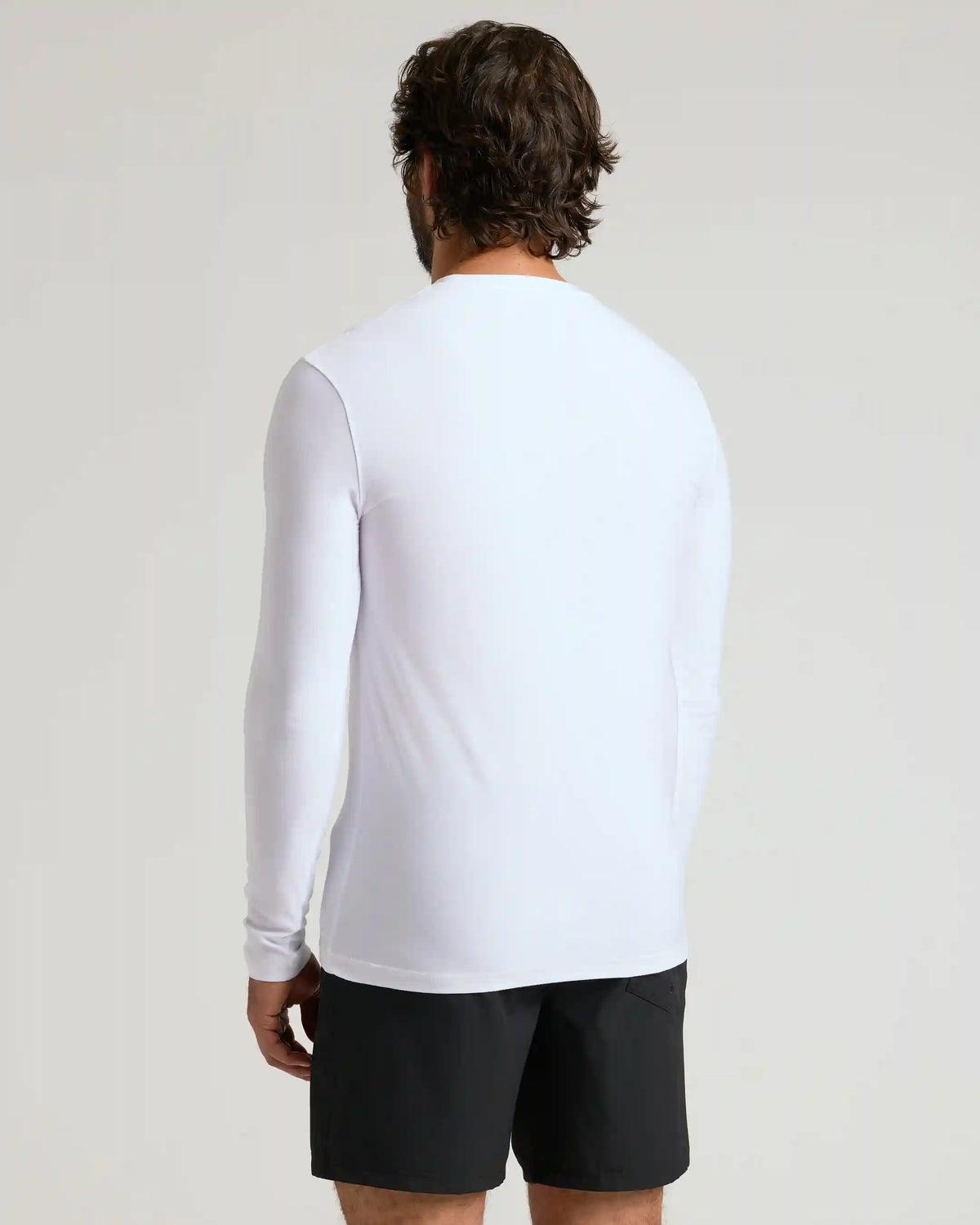 White Active Long Sleeve Crew T-Shirt