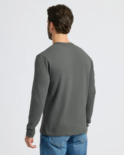 Carbon Heavyweight Long Sleeve Pocket Crew