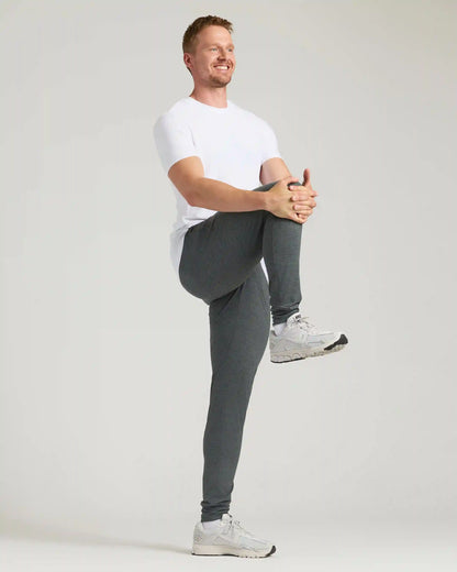 Black & Charcoal Heather Gray Tall Active Joggers 2-Pack