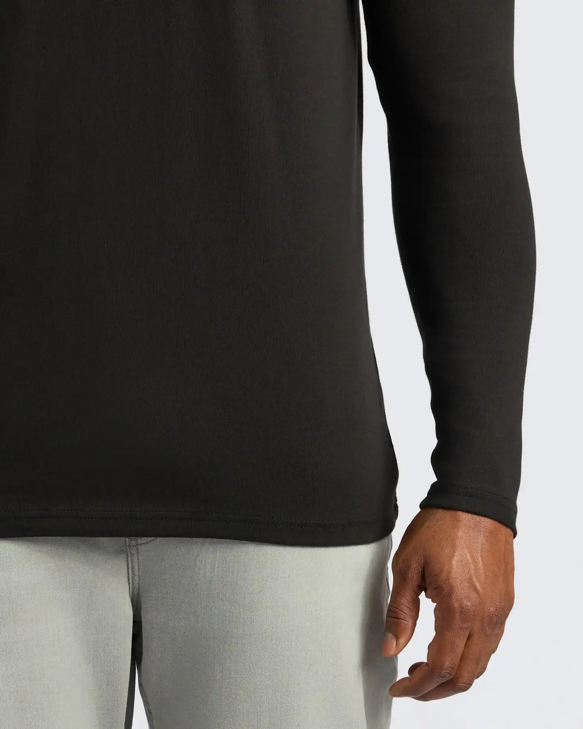 Black Tall Heavyweight Long Sleeve Pocket Crew 2-Pack