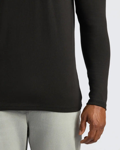 Black Tall Heavyweight Long Sleeve Pocket Crew 2-Pack