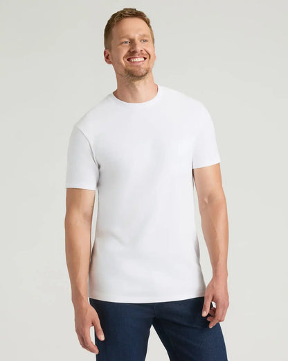 All White Tall Heavyweight Crew 3-Pack