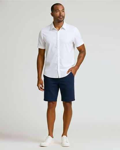 9" Navy Classic Chino Shorts 2.0