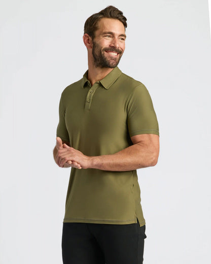 Military Green Active Polo 2.0